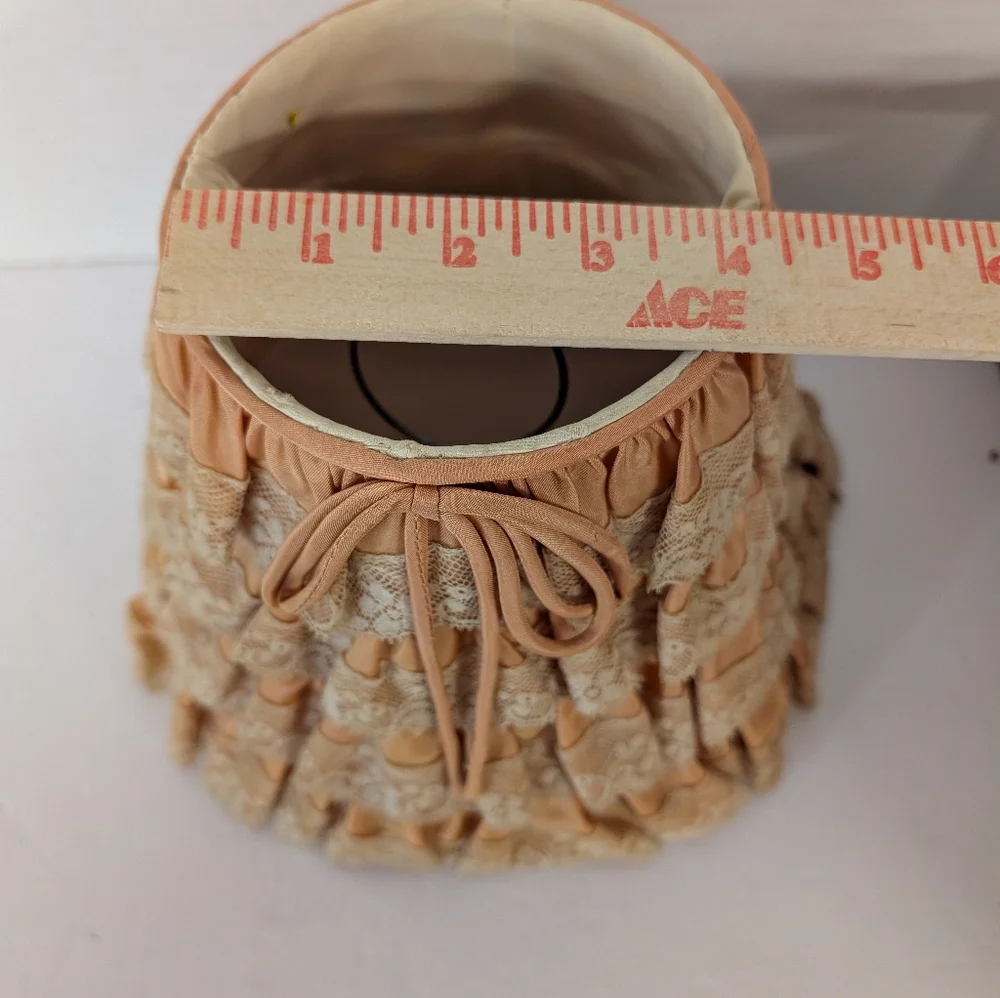 Vintage Lamp Shade That Clips On To The Light Bulb